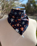 Cotton Neck Scarf - Navy Stars