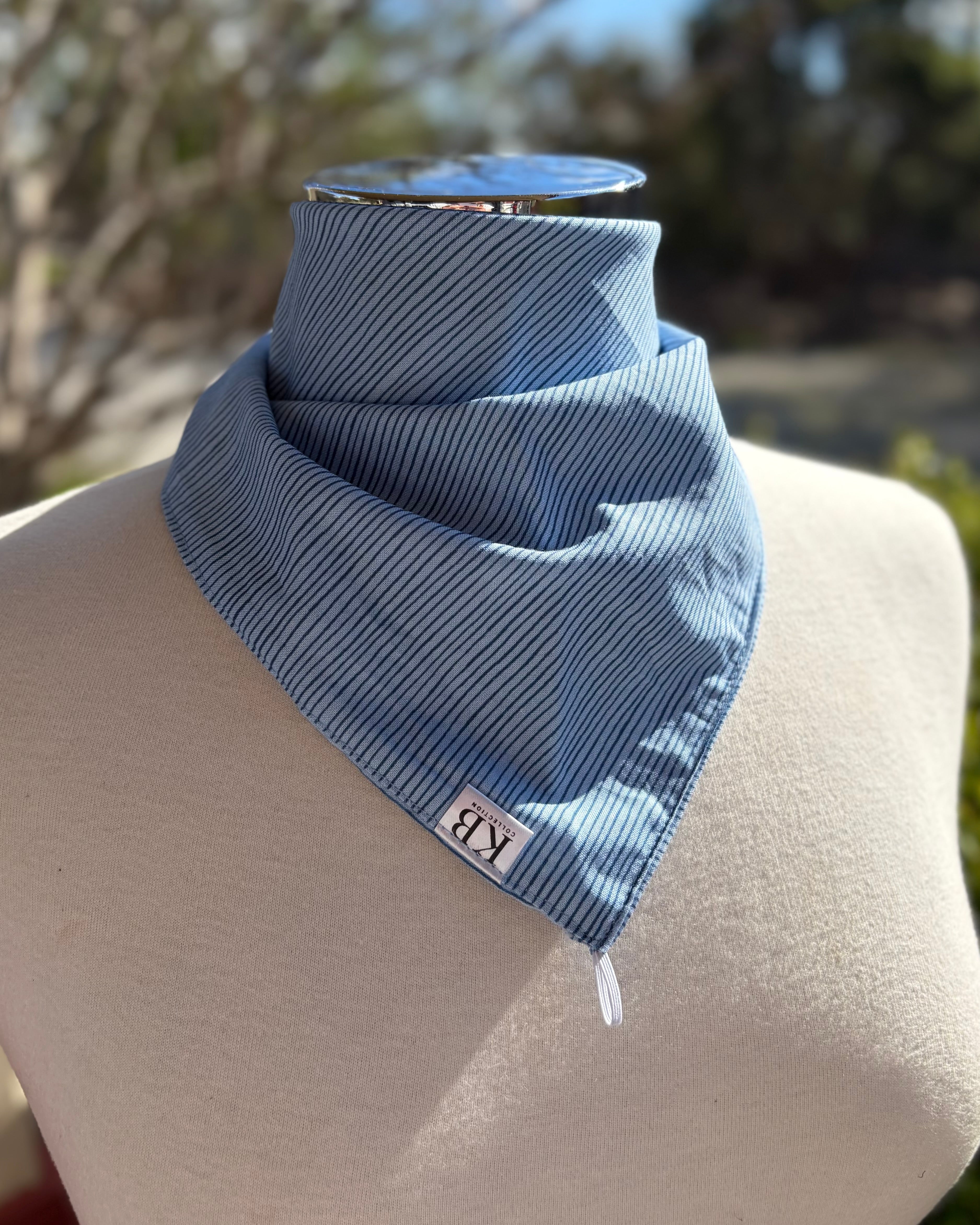 Cotton Neck Scarf - Sky