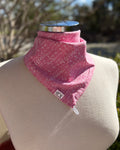 Cotton Neck Scarf - Pink Stems