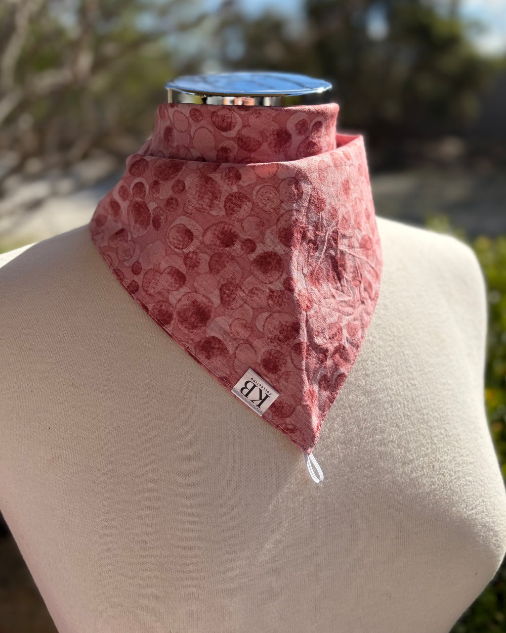 Cotton Neck Scarf - Rust Pink