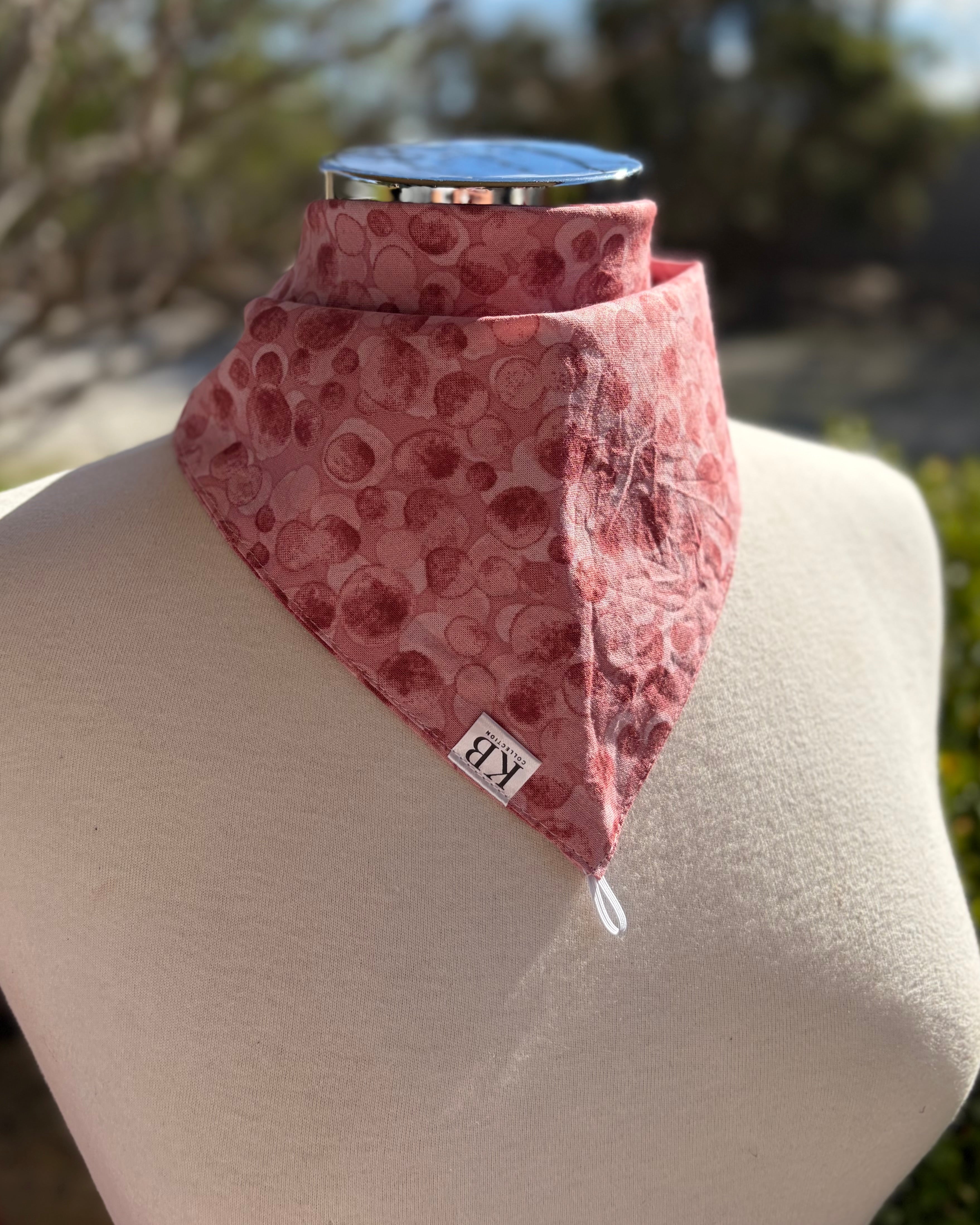 Cotton Neck Scarf - Rust Pink