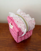KB Cosmetic Bag - Pink Check