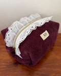 KB Cosmetic Bag -  Maroon Corduroy