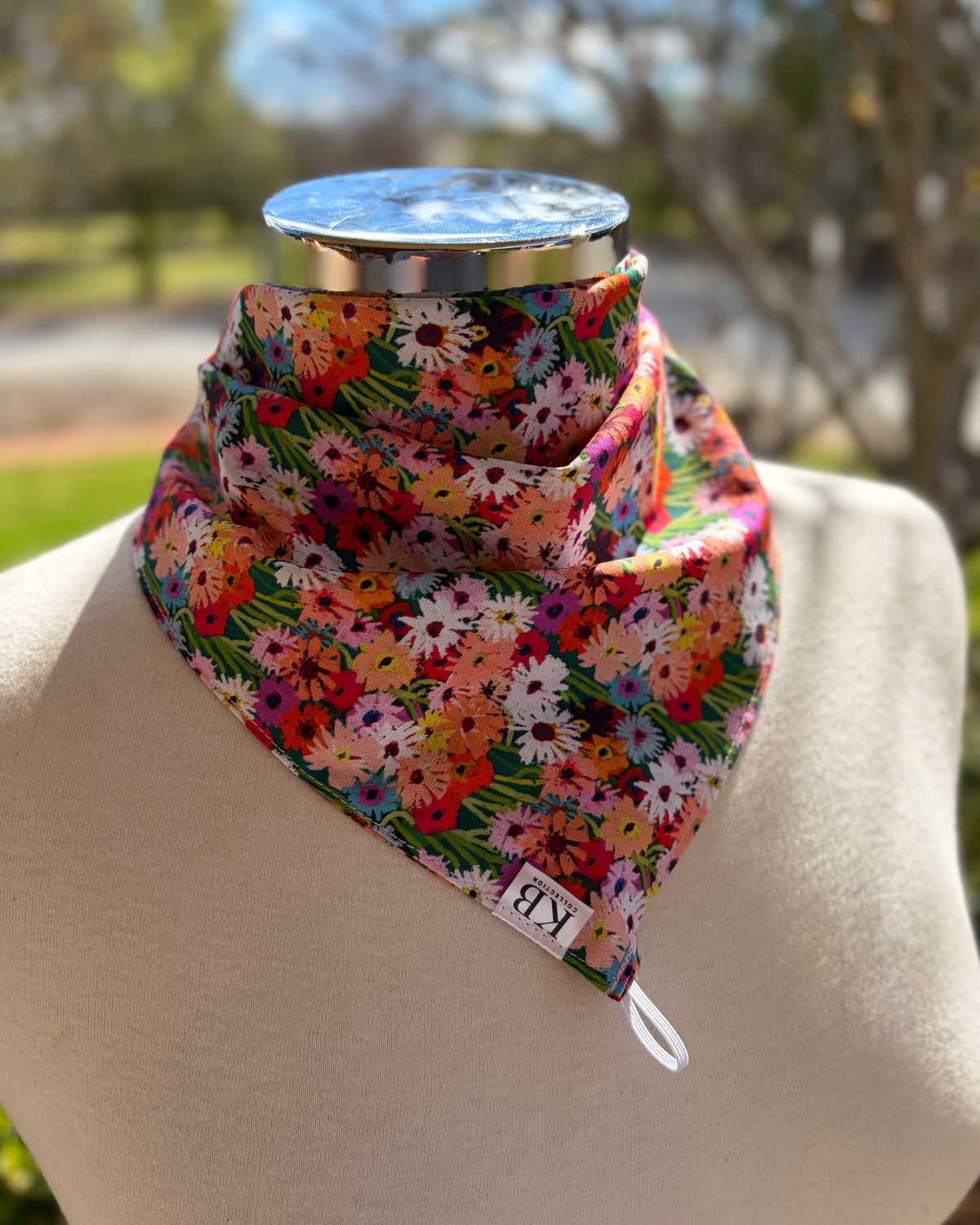 Cotton Neck Scarf - Mixed Daisies