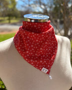 Cotton Neck Scarf - Strawberry Red