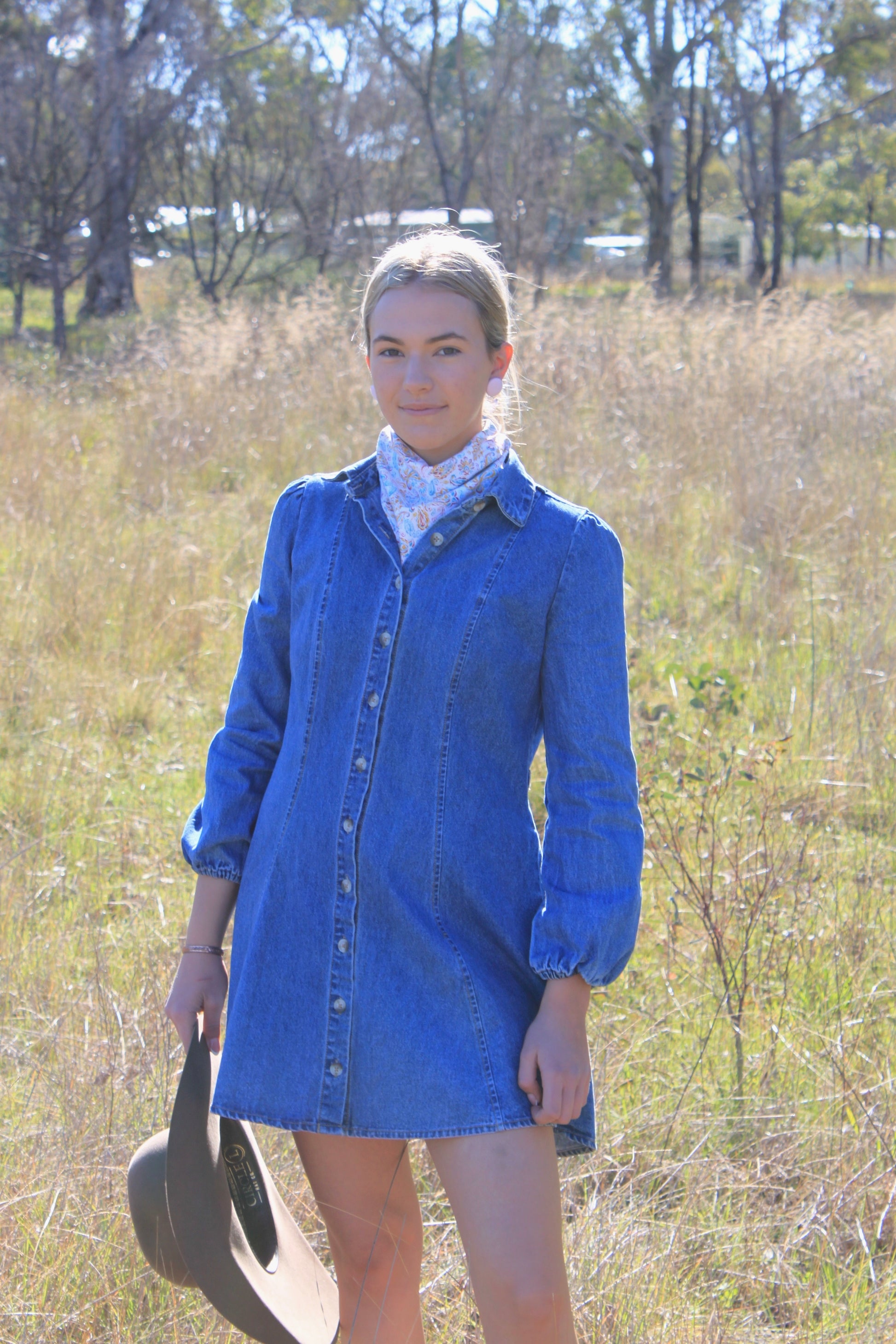 Cotton Neck Scarf - Paisley