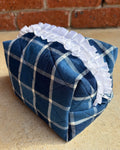 KB Cosmetic Bag - Blue Check